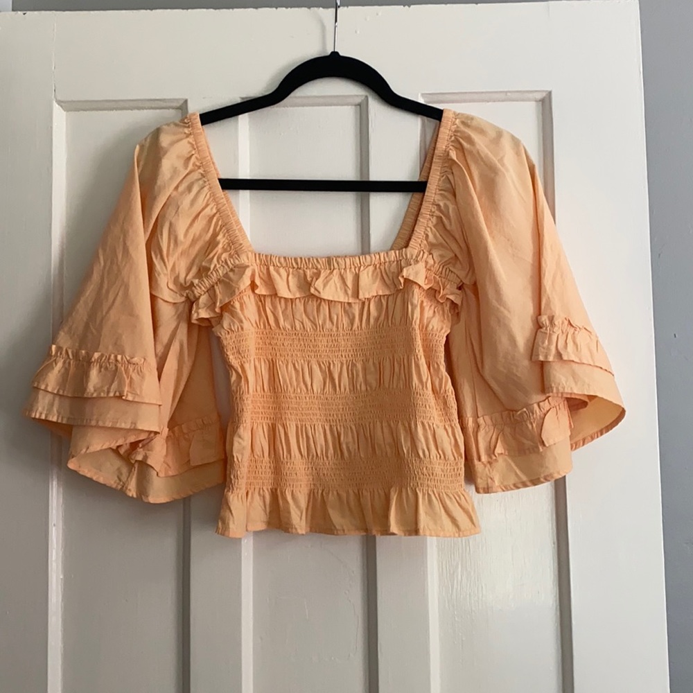 Free people puff sleeve top